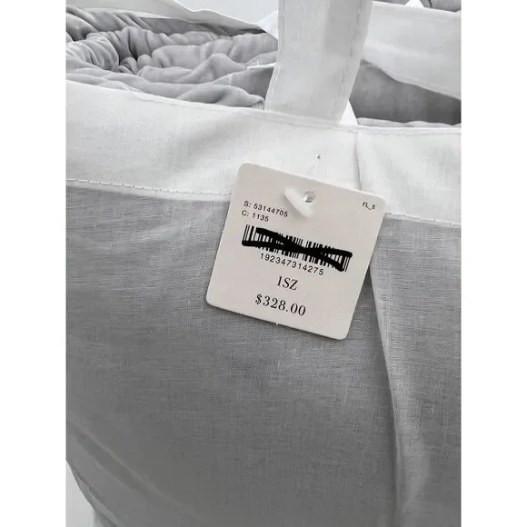 Anthropologie Velvet Emery Quilt King Size Embriodered Silver - Picture 7 of 8